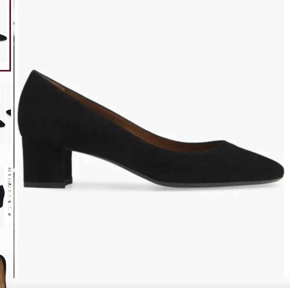Black Suede Shoes Pasha Pump, Size 10.5